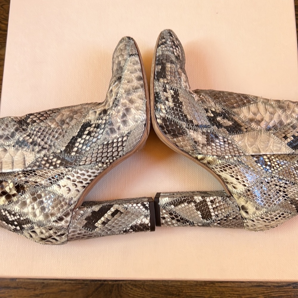 Alexandre Birman Zanny Python Booties Size 35 (5) - image 6